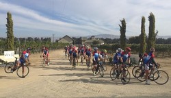Cyclists at Wrath Wines