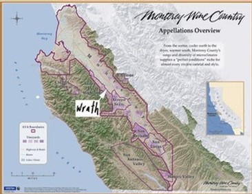 Vineyard Location Map